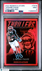 Ja'marr Chase - 2022 Panini Rookies & Stars Thrillers Red PSA 9