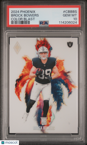 Brock Bowers - 2024 Panini Phoenix Color Blast PSA 10