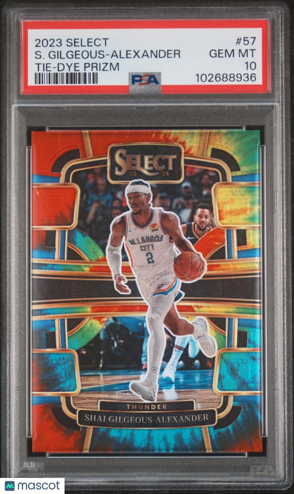 S. Gilgeous-Alexander - 2023 Panini Select Tie Dye Prizm PSA 10 9/25