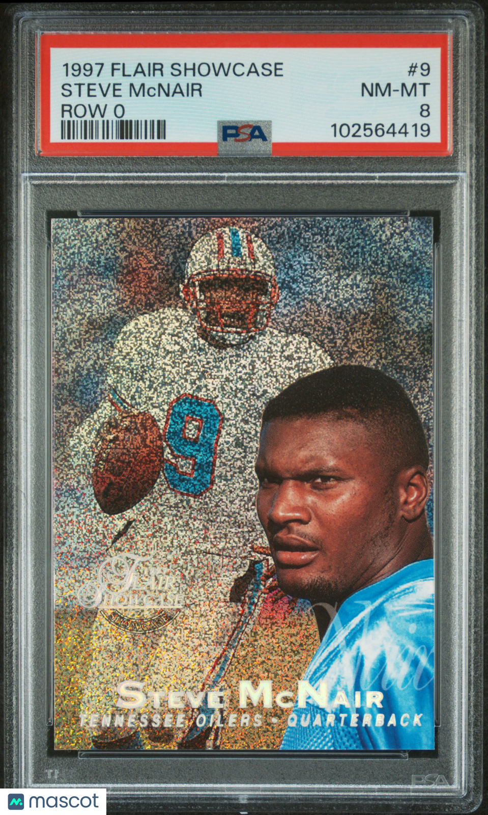 Steve Mcnair - 1997 Flair Showcase Row 0 PSA 8