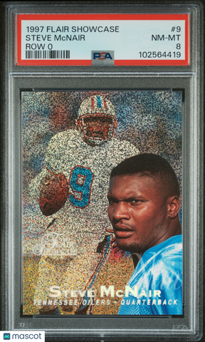 Steve Mcnair - 1997 Flair Showcase Row 0 PSA 8