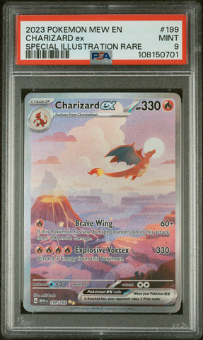 Pokemon TCG Charizard EX #199 Special Illustration Rare PSA 9