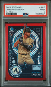 Jordan Lawlar - 2024 Bowman Bowman Ai Red PSA 9