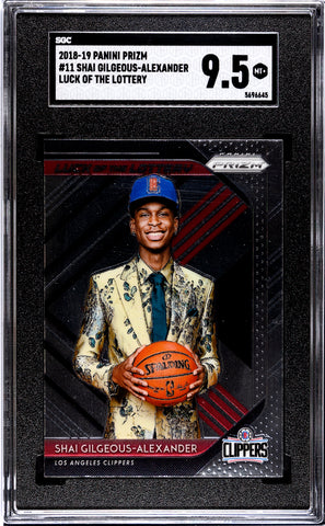 Shai Gilgeous-Alexander - 2018 Panini Prizm Luck Of The Lottery SGC 9.5