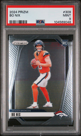 Bo Nix - 2024 Panini Prizm PSA 9