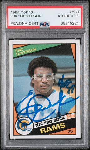 Eric Dickerson - 1984 Topps PSA A