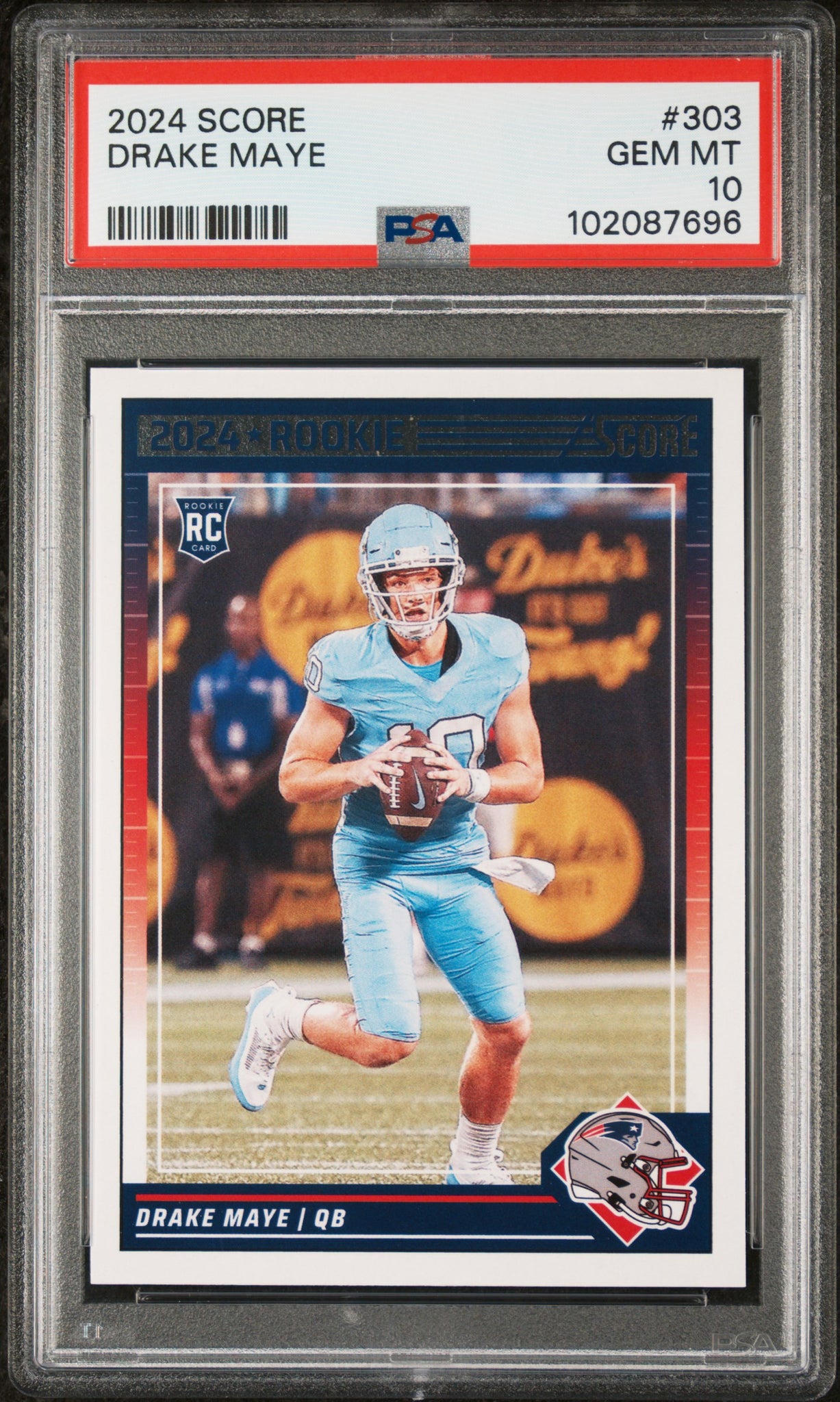 Drake Maye - 2024 Panini Score PSA 10