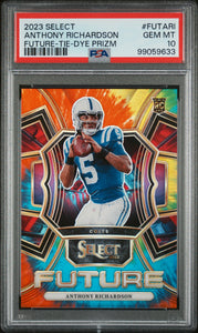 Anthony Richardson - 2023 Panini Select Select Future Tie Dye Prizm PSA 10