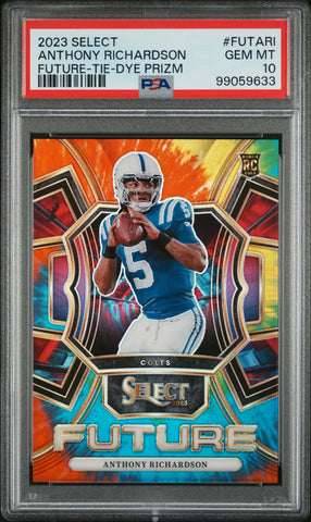Anthony Richardson - 2023 Panini Select Select Future Tie Dye Prizm PSA 10