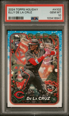 Elly De La Cruz - 2024 Topps Holiday PSA 10