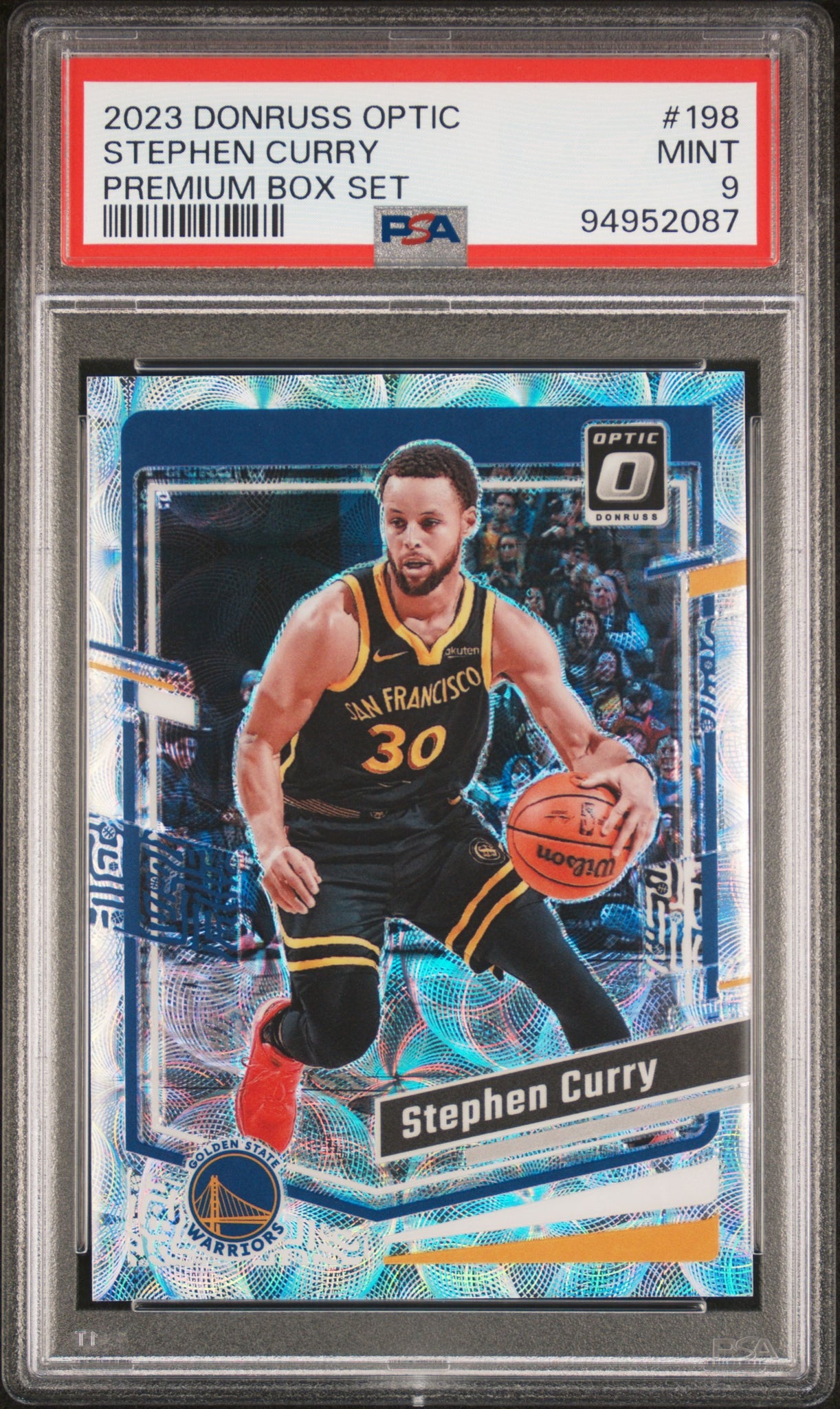 Stephen Curry - 2023 Panini Donruss Optic Premium Box Set PSA 9