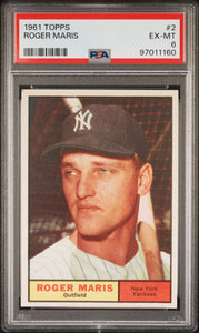 Roger Maris - 1961 Topps PSA 6