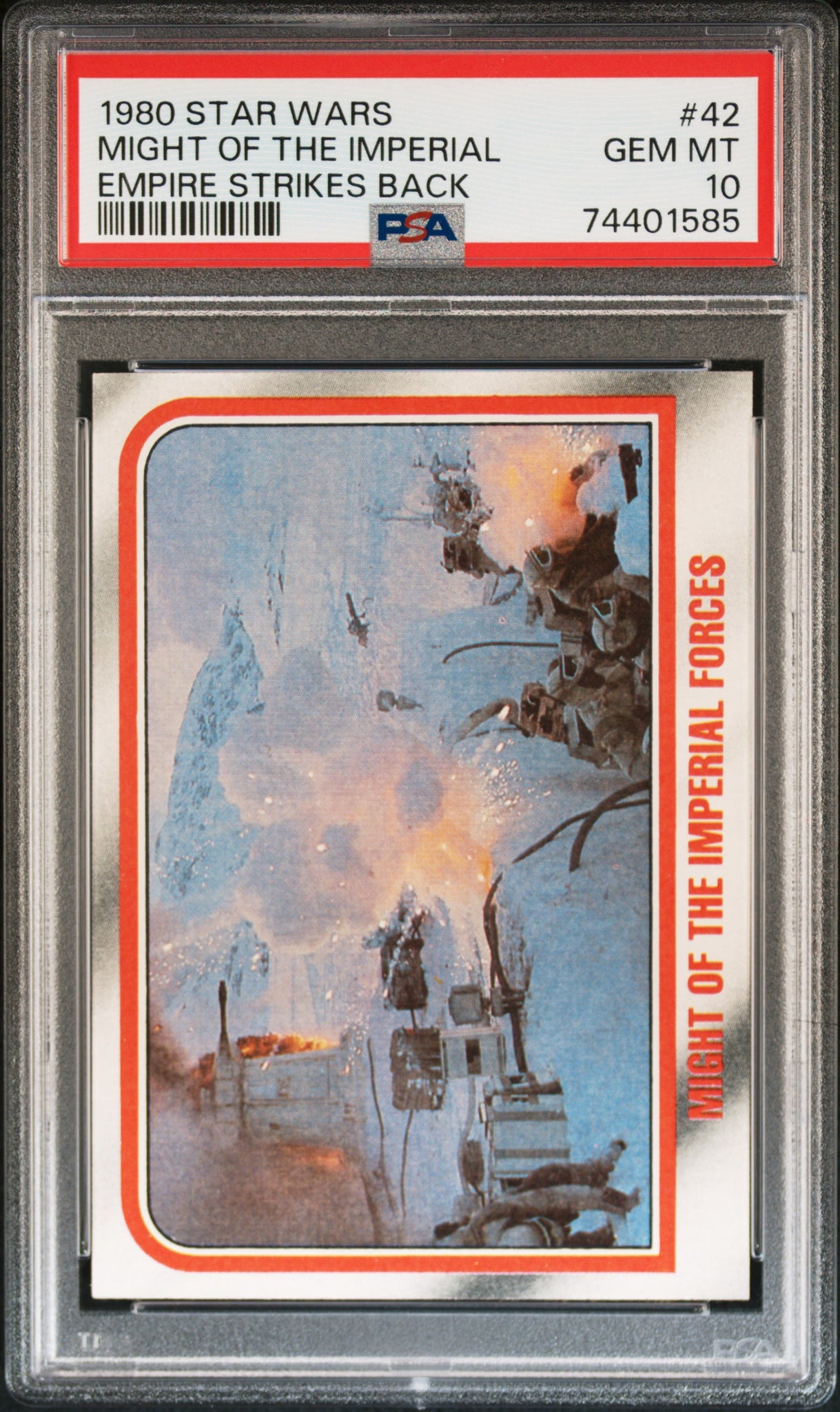 1980 Star Wars Empire Strikes Back Might Of The Imperial.. . #42 PSA 10