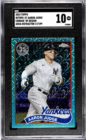 Aaron Judge - 2024 Topps CH. '89 Aqua Refractor SGC 10