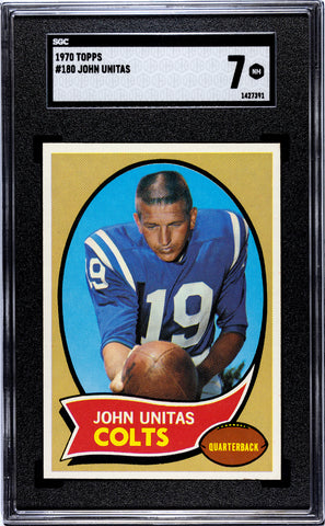 John Unitas - 1970 Topps SGC 7