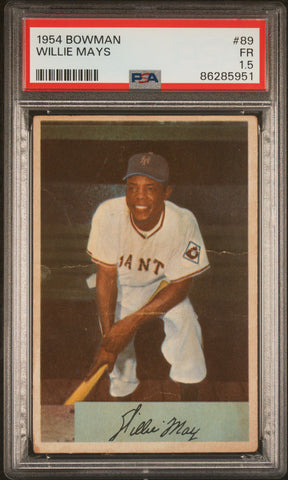 Willie Mays - 1954 Bowman PSA 1.5