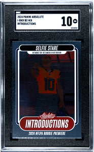 Bo Nix - 2024 Panini Absolute Introductions SGC 10