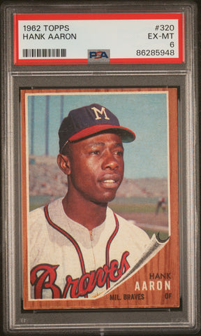 Hank Aaron - 1962 Topps PSA 6