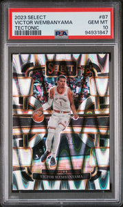 Victor Wembanyama - 2023 Panini Select Tectonic PSA 10