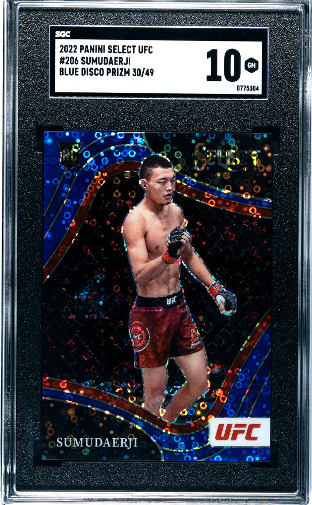 Sumudaerji - 2022 Panini Select Ufc Blue Disco Prizm SGC 10