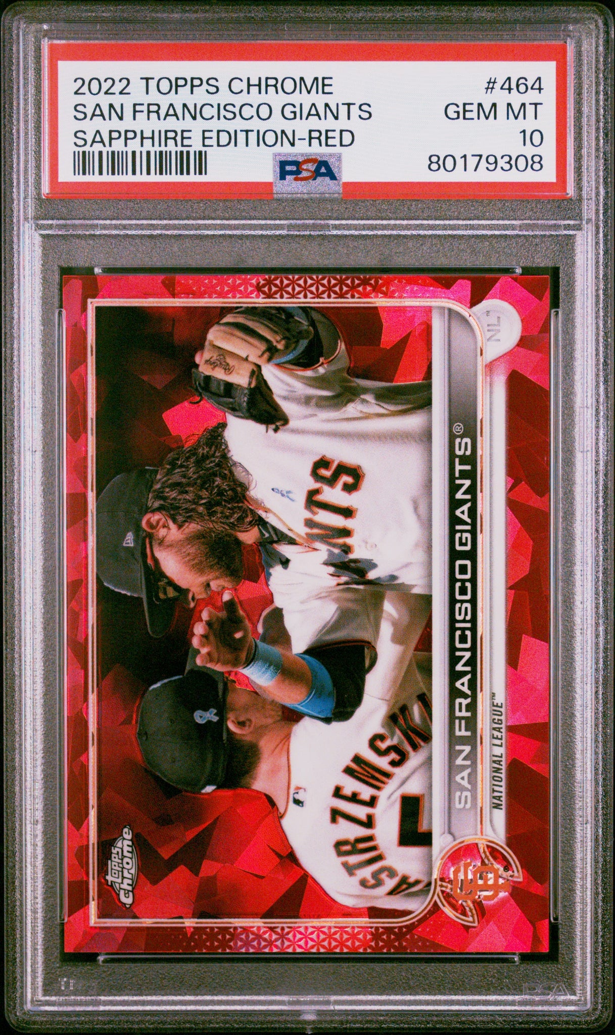 San Francisco Giants - 2022 Topps Chrome Sapphire Edition Red PSA 10