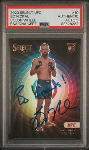 Bo Nickal - 2023 Panini Select UFC Color Wheel PSA A