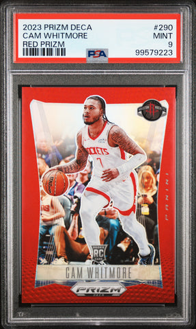 Cam Whitmore - 2023 Panini Prizm Deca Red PSA 9