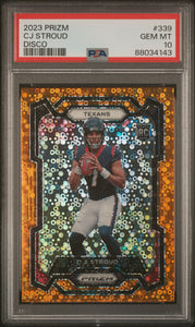 CJ Stroud - 2023 Panini Prizm Disco PSA 10