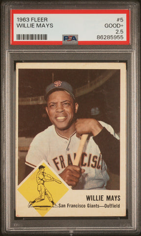 Willie Mays - 1963 Fleer PSA 2.5