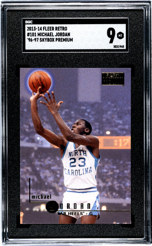 Michael Jordan - 2013 Fleer Retro '96 97 Skybox Premium SGC 9