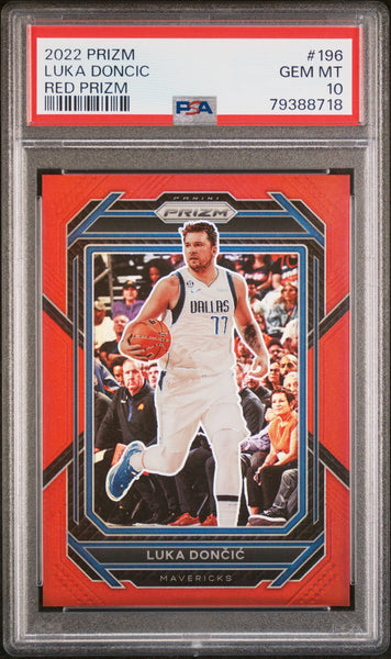 Luka Doncic - 2022 Panini Prizm Red PSA 10