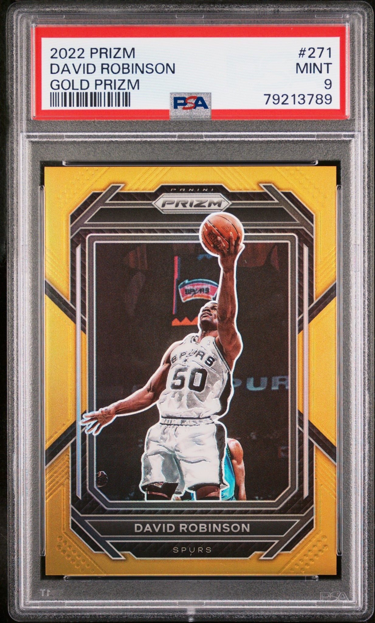 David Robinson - 2022 Panini Prizm Gold PSA 9