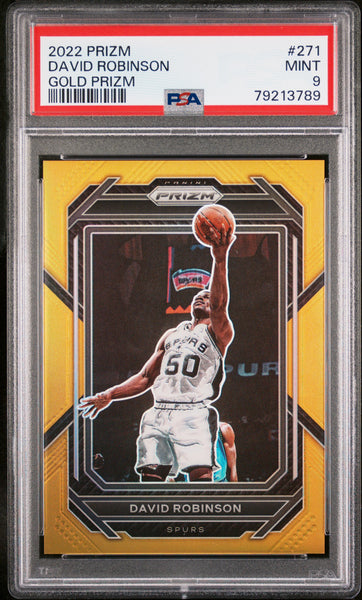 David Robinson - 2022 Panini Prizm Gold PSA 9