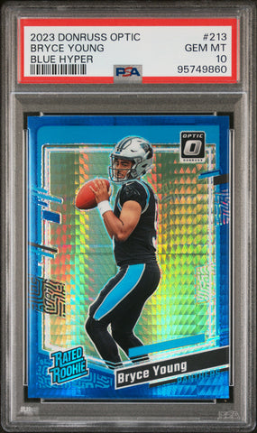 Bryce Young - 2023 Panini Donruss Optic Blue Hyper PSA 10