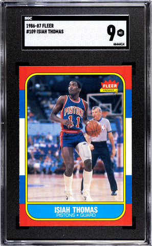 Isiah Thomas - 1986 Fleer SGC 9