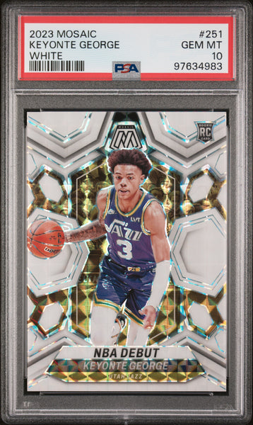 Keyonte George - 2023 Panini Mosaic White PSA 10