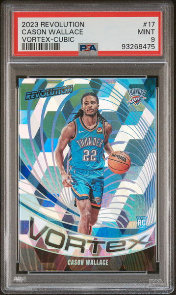 Cason Wallace - 2023 Panini Revolution Vortex Cubic PSA 9