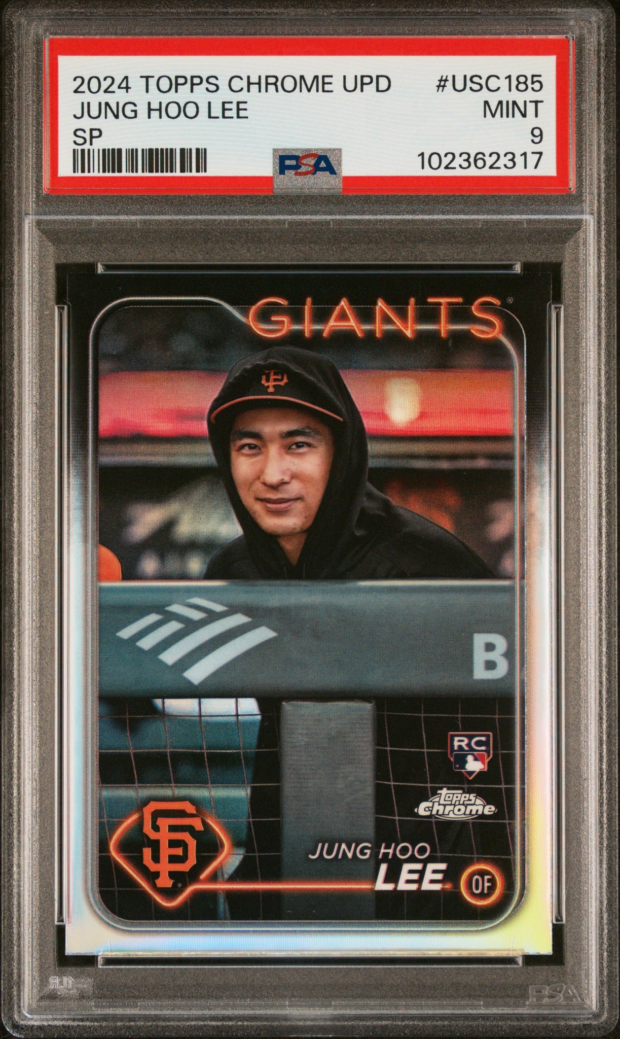 Jung Hoo Lee - 2024 Topps Chrome Update SP PSA 9