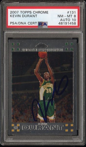 Kevin Durant - 2007 Topps Chrome PSA 8