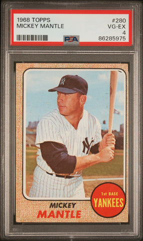 Mickey Mantle - 1968 Topps PSA 4