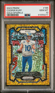 Cooper Kupp - 2023 Panini Prizm Gold Sparkle PSA 10