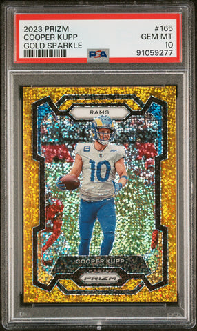 Cooper Kupp - 2023 Panini Prizm Gold Sparkle PSA 10