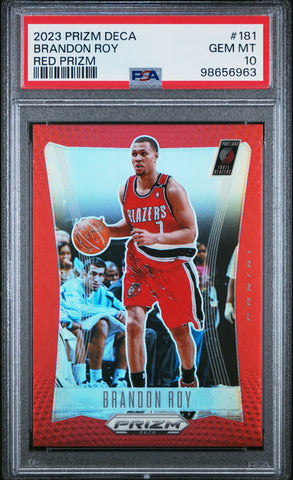 Brandon Roy - 2023 Panini Prizm Deca Red PSA 10