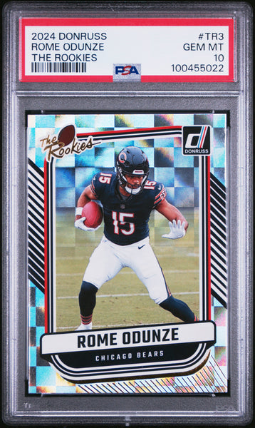 Rome Odunze - 2024 Panini Donruss The Rookies PSA 10