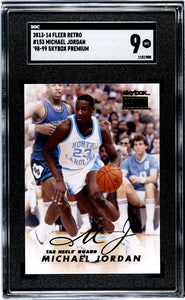 Michael Jordan - 2013 Fleer Retro '98 99 Skybox Premium SGC 9