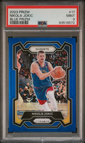 Nikola Jokic - 2023 Panini Prizm Blue PSA 9