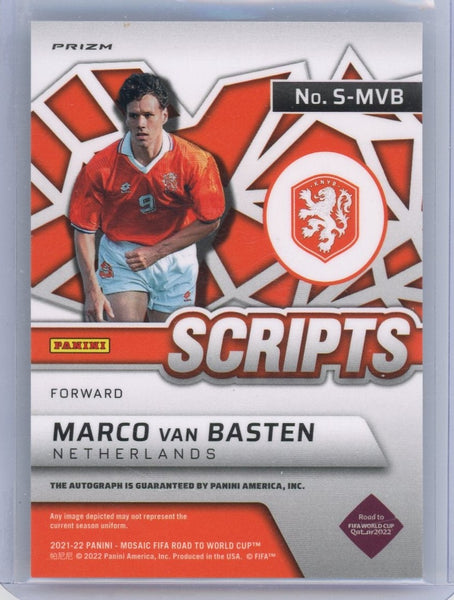MARCO VAN BASTEN - 2021-22 Soccer Mosaic World Cup "Scripts" Auto