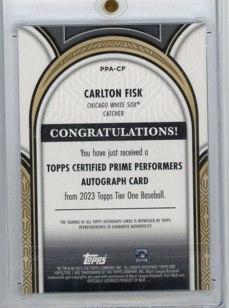CARLTON FISK - 2023 Baseball Tier One Auto 58/149