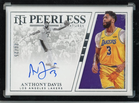ANTHONY DAVIS - 2019-20 Basketball National Treasures "Peerless" Auto 20/25