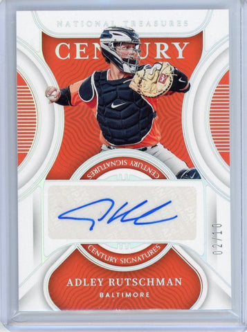 ADLEY RUTSCHMAN - 2022 Baseball National Treasures "Century" Rookie Auto 2/10
